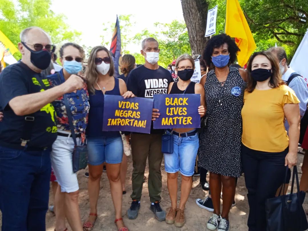 Protesto contra a morte de Moïse Kabagambe ocorre na Redenção, em Porto Alegre