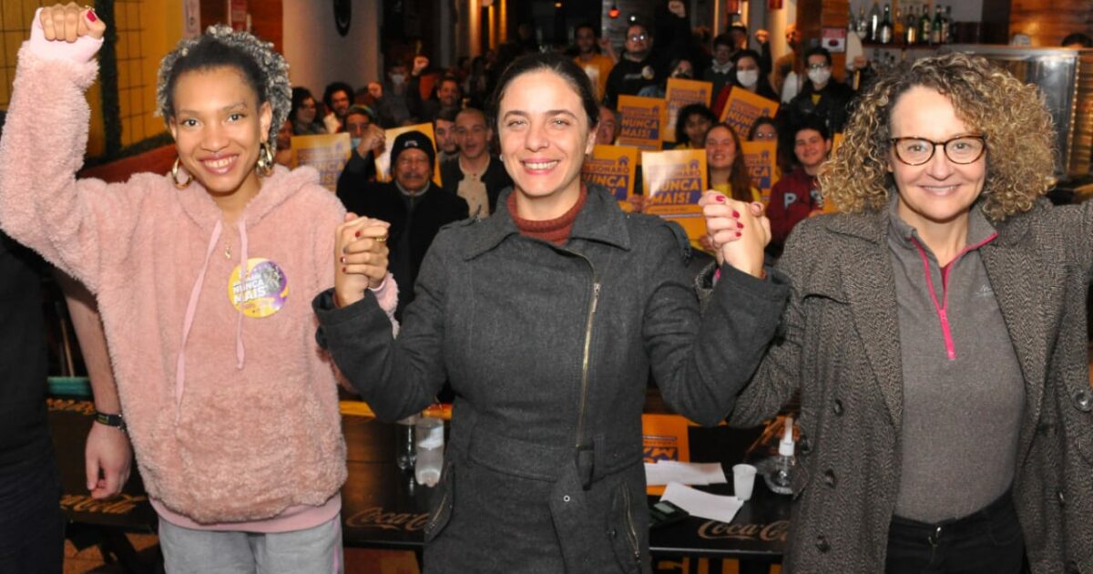 Deputadas Fernanda Melchionna e Luciana Genro lançam comitês Bolsonaro Nunca Mais em Santa Maria