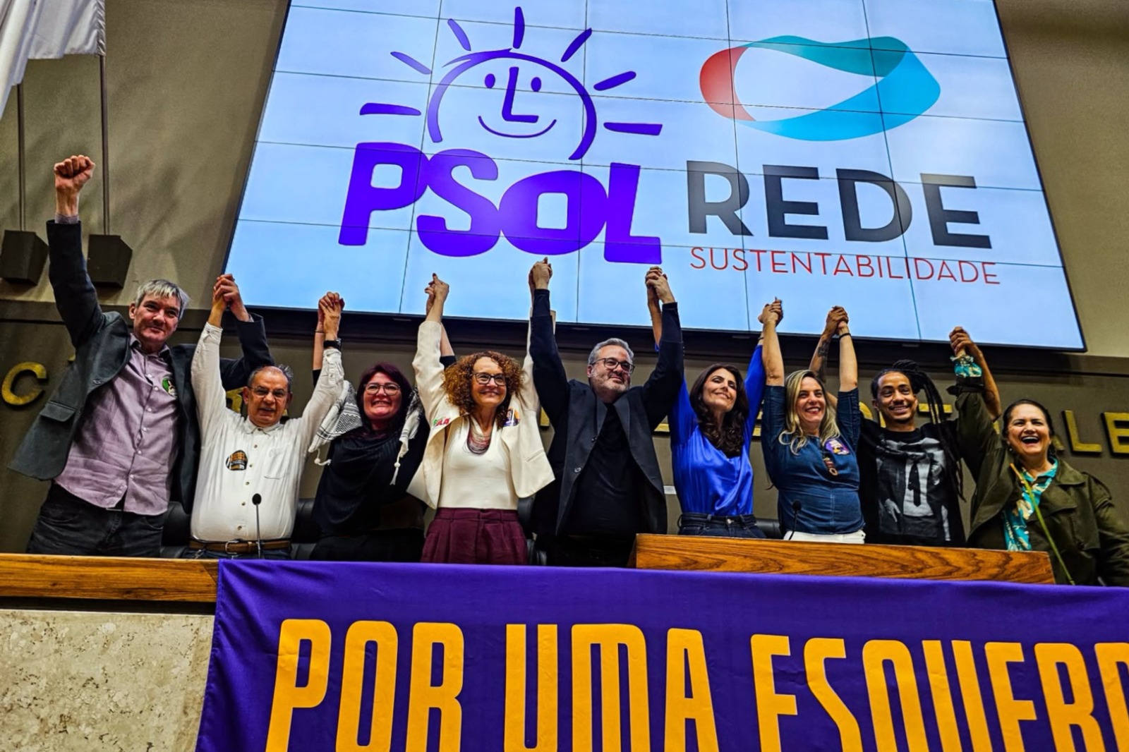 Federação PSOL-Rede oficializa candidaturas para 2026 em convenção